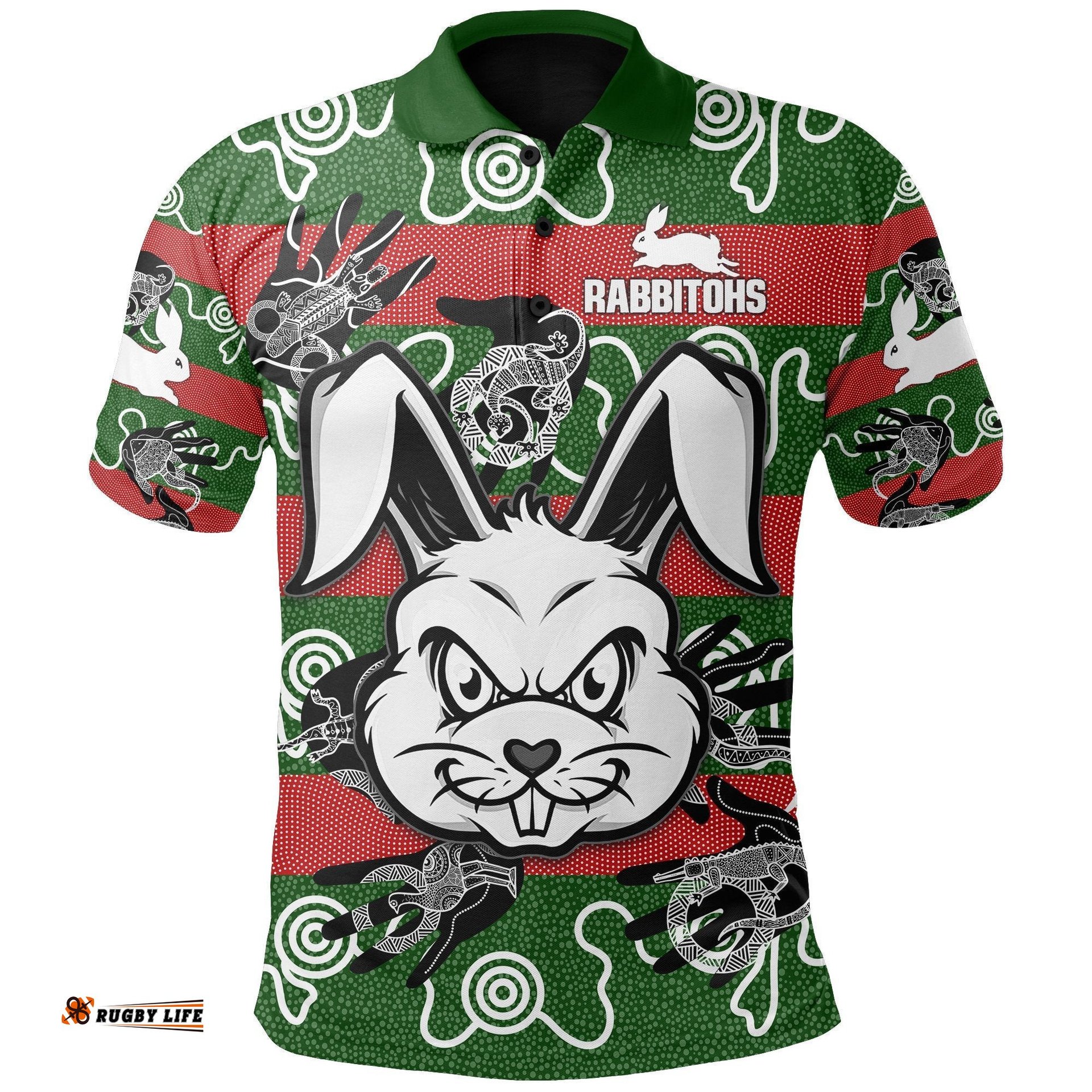 South Sydney Polo Shirts Rabbitohs Indigenous
