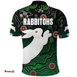Rabbitohs Polo Shirt Simple Indigenous