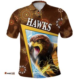 Hawthorn Polo Shirt Hawks Indigenous Limited Edition