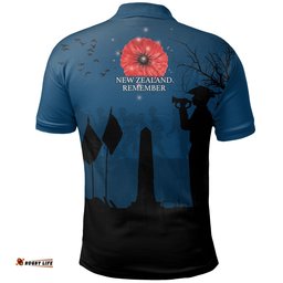 Anzac New Zealand Polo Shirt, Remembrance Day Golf Shirts