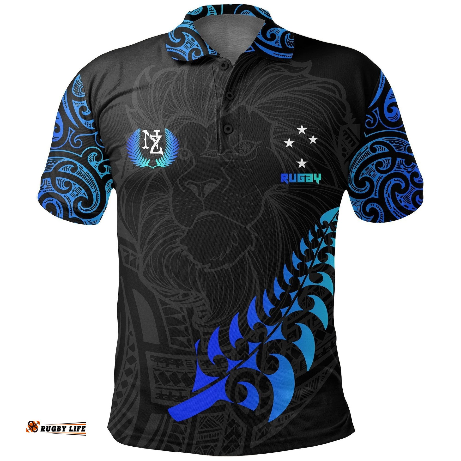 New Zealand Maori Rugby Lion Polo Shirt