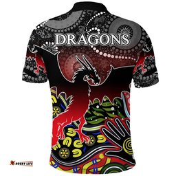 Custom Personalised Color St. George Dragons Polo Shirt Naidoc Week