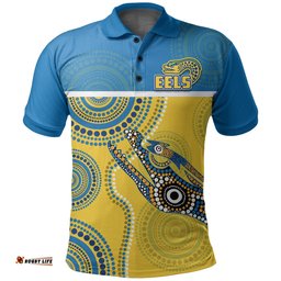 Custom PersonalisedParramatta Rugby Polo Shirt Eels Aboriginal