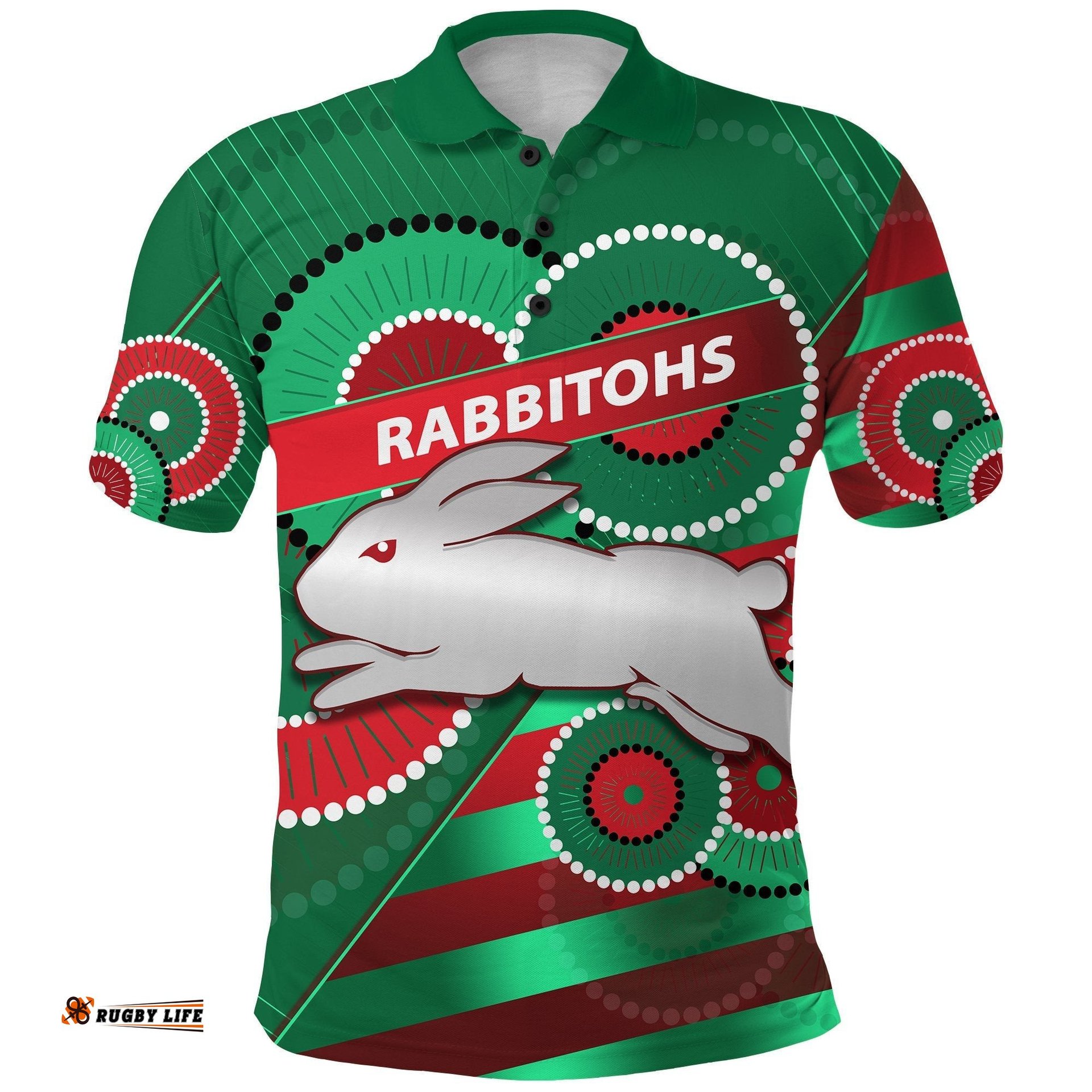 Rabbitohs Polo Shirt Indigenous Bravery