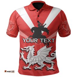 Custom Personalised St. George Illawarra Dragons Polo Shirt