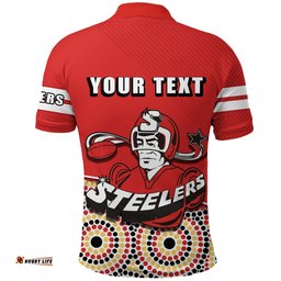Custom Personalised Illawarra Steelers Polo Shirt Bring Back Indigenous