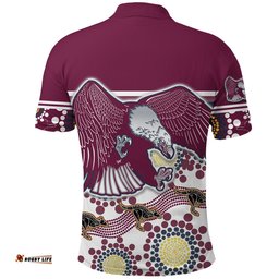 Custom Personalised Sea Eagles Polo Shirt Special Indigenous