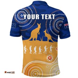 Custom Personalised Australian Anzac Day Polo Shirt Camouflage Vitality