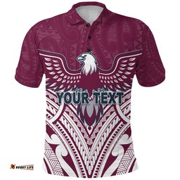 Custom Personalised Warringah Polo Shirt Sea Eagles Multicultural