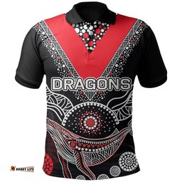 St. George Illawarra Dragons Polo Shirt Aboriginal