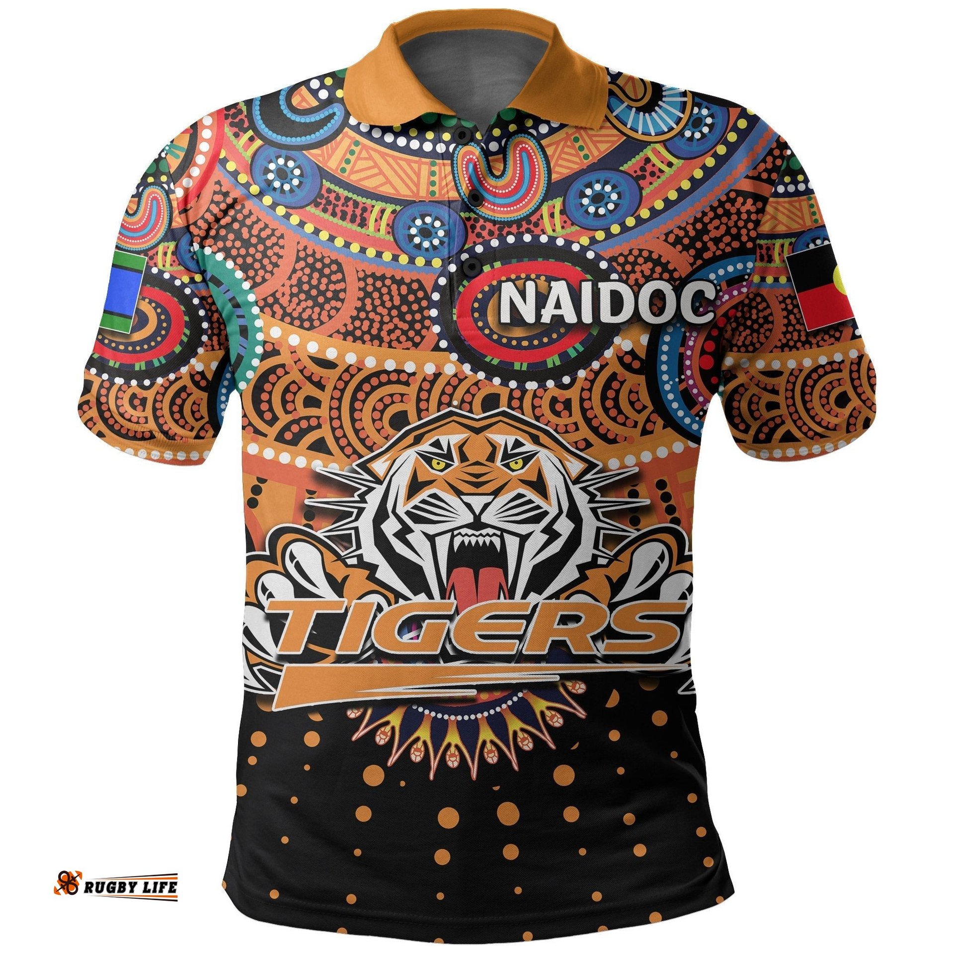 Naidoc Wests Tigers Polo Shirt Indigenous