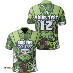 Custom Personalised Raiders Polo Shirt Canberra Indigenous