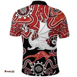 Custom Personalised Dragons Polo Shirt St. George Indigenous Limited