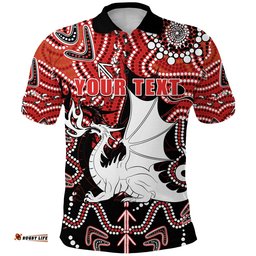 Custom Personalised Dragons Polo Shirt St. George Indigenous Limited