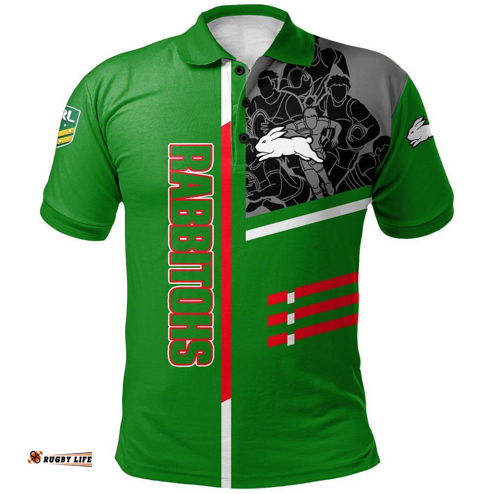 South Sydney Rabbitohs Polo Shirt Personalized Rugby For Fan - NRL