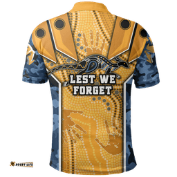 Titans Polo Shirt Gold Coast Anzac Day Armor Version