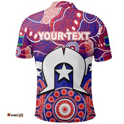 Custom Personalised Knights Torres Strait Islanders Mix Aboriginal Polo Shirt