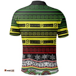 Penrith Panthers Polo Shirt Christmas Mix Aboriginal