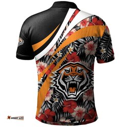 Wests Tigers Polo Hibiscus Sport Style - NRL