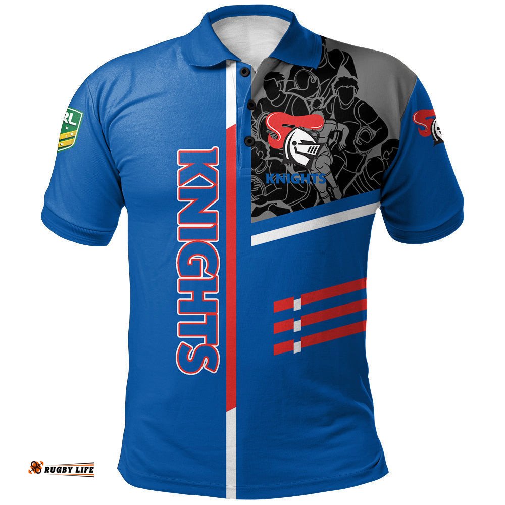 Newcastle Knights Polo Shirt Personalized Rugby For Fan - NRL