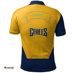 Canberra Raiders Polo Shirt Flame Ball - NRL