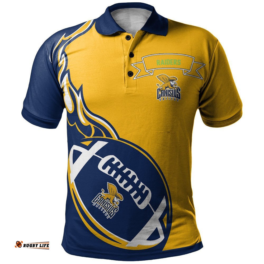 Canberra Raiders Polo Shirt Flame Ball - NRL