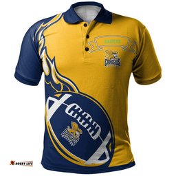 Canberra Raiders Polo Shirt Flame Ball - NRL