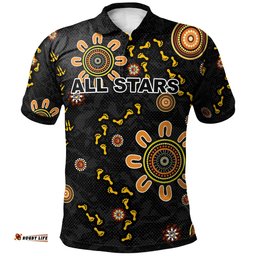 All Stars Rugby Polo Shirt - Custom Indigenous All Stars RLT13