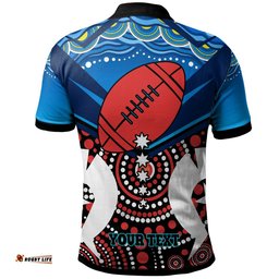 Rebels Rugby Naidoc Week Polo Shirt - Custom Rebels with Aboriginal and Torres Strait Celebrate Naidoc Week Polo Shirt