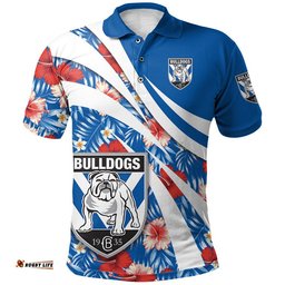 Canterbury-Bankstown Bulldogs Polo Hibiscus Sport Style - NRL