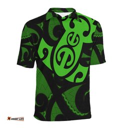 Maori Green Mangopare Polo Shirt