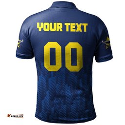North Queensland Cowboys Polo Shirt Logo Sport Ombre - NRL