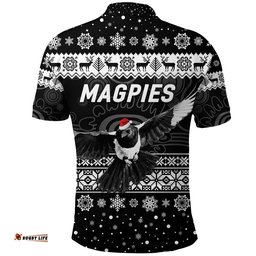 Collingwood Magpies Polo Shirt Christmas Simple Style