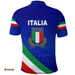 Italy Rugby Polo Shirt Italia Vibes Simple Style