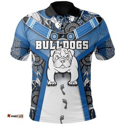 Custom Personalised Australia Bulldogs Rugby Polo Shirt Indigenous Survival World