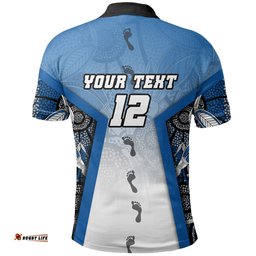 Custom Personalised Australia Bulldogs Rugby Polo Shirt Indigenous Survival World