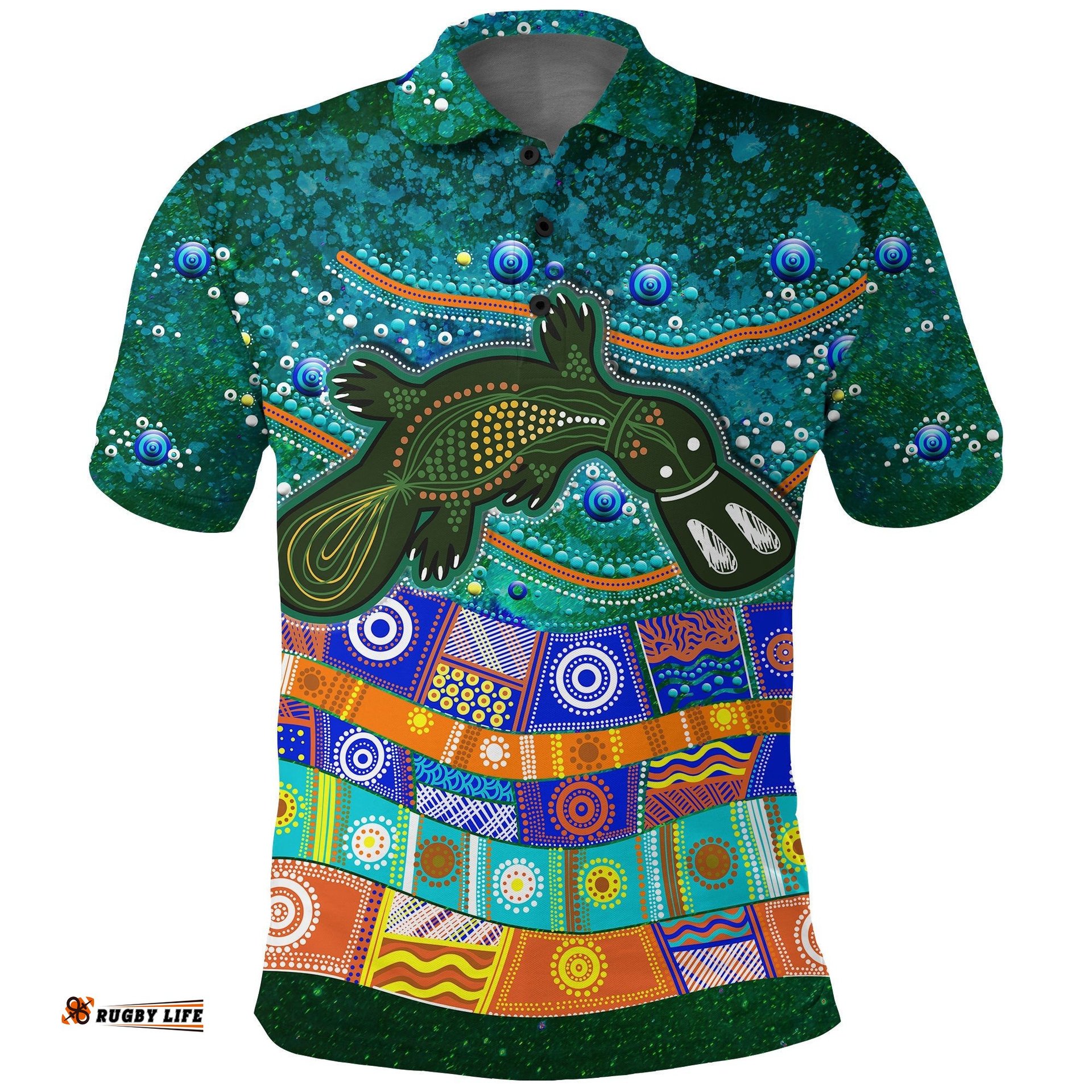 Aboriginal Platypus Painting Polo Shirt -