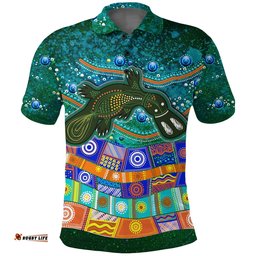 Aboriginal Platypus Painting Polo Shirt -