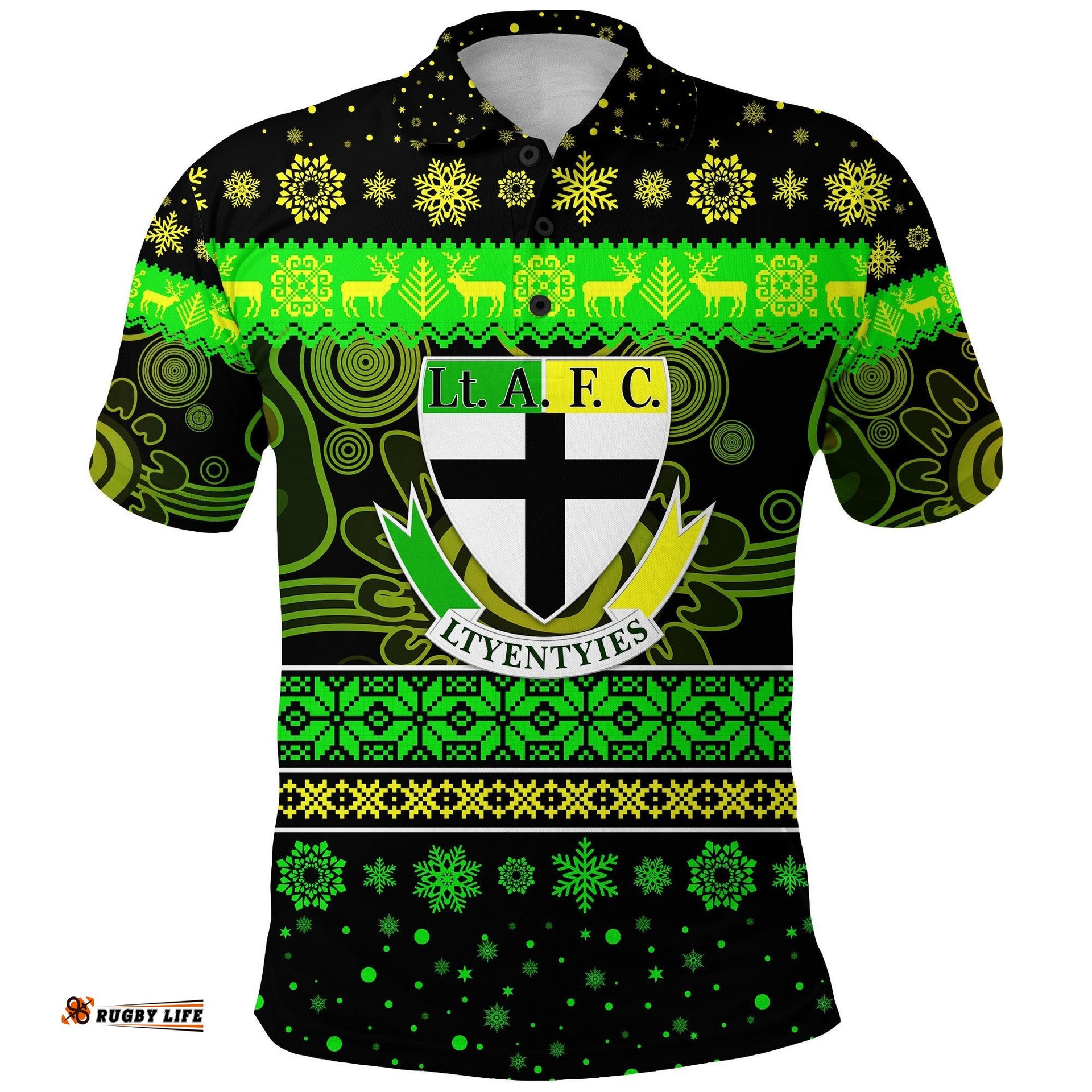 Ltyentye Apurte LTYENTYIES Football Club Polo Shirt Christmas Simple Style