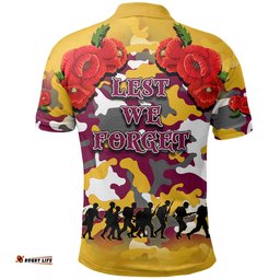 Anzac Day Polo Shirt Broncos Army Style No.1