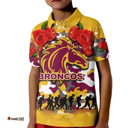 Anzac Day Polo Shirt Broncos Army Style No.1