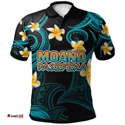 Pasifika Rugby Polo Shirt - Custom Polynesian Pasifika Polo Shirt RLT13