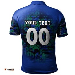 New Zealand Warriors Polo Shirt Camouflage Vintage  - NRL