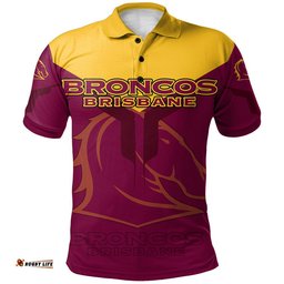 Brisbane Broncos Polo Shirt Drinking style - NRL