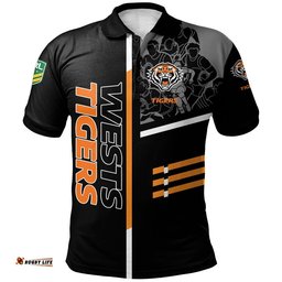 Wests Tigers Polo Shirt Personalized Rugby For Fan - NRL