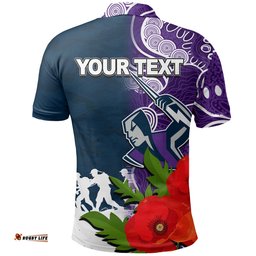 Custom PersonalisedStorm Anzac Day Aboriginal Mix Army Patterns Polo Shirt