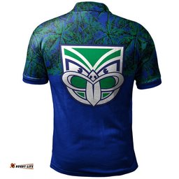 New Zealand Warriors Polo Shirt Coconut Tree- NRL