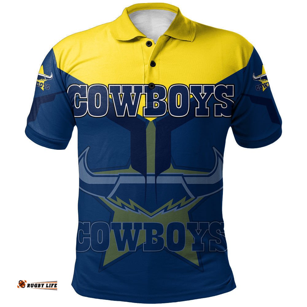 North Queensland Cowboys Polo Shirt Drinking style - NRL