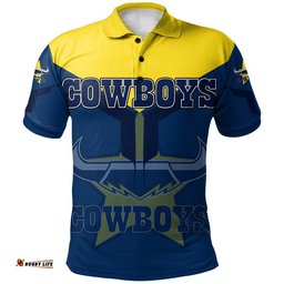North Queensland Cowboys Polo Shirt Drinking style - NRL