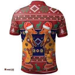 Christmas Australia Polo - Mother Kangaroo In Christmas